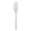Boardwalk Heavyweight Wrapped Polypropylene Cutlery, Fork, White, 1,000/Carton