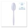 Boardwalk Heavyweight Wrapped Polypropylene Cutlery, Teaspoon, White, 1,000/Carton