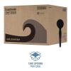 Boardwalk Heavyweight Wrapped Polystyrene Cutlery, Soup Spoon, Black, 1,000/Carton