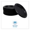 Boardwalk Hi-Impact Plastic Dinnerware, Plate, 6″ dia, Black, 1,000/Carton