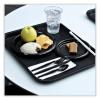 Boardwalk Hi-Impact Plastic Dinnerware, Plate, 6″ dia, Black, 1,000/Carton