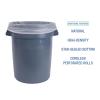 Boardwalk High Density Industrial Can Liners Coreless Rolls, 33 gal, 16 microns, 33 x 40, Natural, 25 Bags/Roll, 10 Rolls/Carton