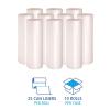 Boardwalk High Density Industrial Can Liners Coreless Rolls, 45 gal, 13 microns, 40 x 48, Natural, 25 Bags/Roll, 10 Rolls/Carton