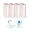 Boardwalk High Density Industrial Can Liners Coreless Rolls, 60 gal, 16 microns, 38 x 60, Natural, 25 Bags/Roll, 8 Rolls/Carton
