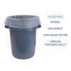 Boardwalk High Density Industrial Can Liners Coreless Rolls, 60 gal, 16 microns, 38 x 60, Natural, 25 Bags/Roll, 8 Rolls/Carton