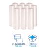Boardwalk High-Density Can Liners, 45 gal, 13 mic, 40″ x 46″, Natural, 25 Bags/Roll, 10 Rolls/Carton(Natural)
