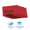 Boardwalk Linear Low Density Health Care Trash Can Liners, 16 gal, 1.3 mil, 24 x 32, Red, 250/Carton
