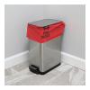 Boardwalk Linear Low Density Health Care Trash Can Liners, 16 gal, 1.3 mil, 24 x 32, Red, 250/Carton