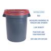 Boardwalk Linear Low Density Health Care Trash Can Liners, 33 gal, 1.3 mil, 33 x 39, Red, 150/Carton