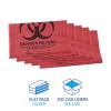 Boardwalk Linear Low Density Health Care Trash Can Liners, 45 gal, 1.3 mil, 40 x 46, Red, 100/Carton