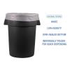Boardwalk Linear Low Density Industrial Can Liners, 30 gal, 0.9 mil, 30 x 36, White, 100/Carton