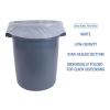 Boardwalk Linear Low Density Industrial Can Liners, 33 gal, 0.9 mil, 33 x 39, White, 100/Carton(White)
