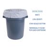 Boardwalk Linear Low Density Industrial Can Liners, 45 gal, 0.9 mil, 40 x 46, White, 100/Carton