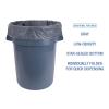 Boardwalk Linear Low Density Industrial Can Liners, 56 gal, 1.3 mil, 43 x 47, Gray, 100/Carton
