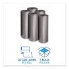 Boardwalk Low-Density Waste Can Liners, 45 gal, 0.6 mil, 40″ x 46″, Black, 25 Bags/Roll, 4 Rolls/Carton(Gray)