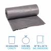 Boardwalk Low-Density Waste Can Liners, 60 gal, 0.95 mil, 38″ x 58″, Gray, 25 Bags/Roll, 4 Rolls/Carton(Gray)
