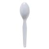 Boardwalk Mediumweight Polystyrene Cutlery, Teaspoon, White, 10 Boxes of 100/Carton