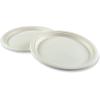 Boardwalk PL-10BW-NPFA 10 in. Bagasse PFAS-Free Dinnerware Plate – Tan (500/Carton)