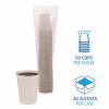 Boardwalk Paper Hot Cups, 12 oz, White, 50 Cups/Sleeve, 20 Sleeves/Carton