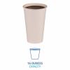 Boardwalk Paper Hot Cups, 16 oz, White, 20 Cups/Sleeve, 50 Sleeves/Carton