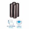 Boardwalk Recycled Low-Density Polyethylene Can Liners, 33 Gallon Garbage Bags, 1.2 mil, 33″ x 39″, Black, 10 Bags/Roll, 10 Rolls/Carton