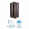 Boardwalk Recycled Low-Density Polyethylene Can Liners, 45 Gallon Garbage Bags, 1 mil, 40″ x 48″, Black, 10 Bags/Roll, 10 Rolls/Carton