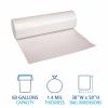 Boardwalk Recycled Low-Density Polyethylene Can Liners, 60 Gallon Garbage Bags, 1.4 mil, 38″ x 58″, Clear, 10 Bags/Roll, 10 Rolls/Carton