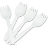 Boardwalk SPORK Mediumweight Polypropylene Cutlery, Spork, White (Case of 1000)(9″)