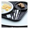 Boardwalk Six-Piece Cutlery Kit, Condiment/Fork/Knife/Napkin/Teaspoon, Black, 250/Carton