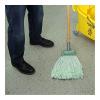Boardwalk Spring Grip Metal Head Mop Handle for Most Mop Heads, Wood, 60″, Natural