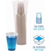 Boardwalk TRANSCUP16CT Translucent Plastic Cold Cups, 16oz (Case of 1000)(16 oz)