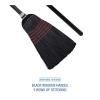 Boardwalk UNS 930BP BWK930BP Flag-Tip Push Broom, Poly Bristles, 42″ Handle, Natural/Black (Pack of 12)
