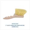 Boardwalk Utility Brush, Cream Polypropylene Bristles, 5.5 Brush, 3″ Tan Plastic Handle