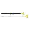 Boardwalk BWKFF620 Two-Piece Metal Handle with Plastic Quick Change Head, 62″ Handle, Black/Yellow
