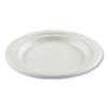 Boardwalk Bagasse PFAS-Free Dinnerware, Plate, 6″ dia, White, 1,000/Carton