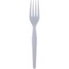 Boardwalk Heavyweight Polystyrene Cutlery, Fork, White, 1000/carton