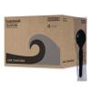 Boardwalk Heavyweight Wrapped Polystyrene Cutlery, Teaspoon, Black, 1,000/Carton
