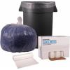Boardwalk Recycled Low-Density Polyethylene Can Liners, 33 Gallon Garbage Bags, 1.1 mil, 33″ x 39″, Clear, 10 Bags/Roll, 10 Rolls/Carton
