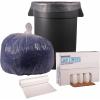 Boardwalk Recycled Low-Density Polyethylene Can Liners, 33 Gallon Garbage Bags, 1.4 mil, 33″ x 39″, Clear, 10 Bags/Roll, 10 Rolls/Carton