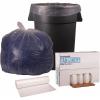 Boardwalk Recycled Low-Density Polyethylene Can Liners, 60 Gallon Garbage Bags, 1.1 mil, 38″ x 58″, Clear, 10 Bags/Roll, 10 Rolls/Carton(1 Count (Pack of 100))