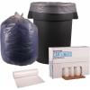 Boardwalk Recycled Low-Density Polyethylene Can Liners, 60 Gallon Garbage Bags, 1.1 mil, 38″ x 58″, Clear, 10 Bags/Roll, 10 Rolls/Carton(100 Count (Pack of 1))