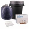 Boardwalk Recycled Low-Density Polyethylene Can Liners, 60 Gallon Garbage Bags, 1.4 mil, 38″ x 58″, Clear, 10 Bags/Roll, 10 Rolls/Carton
