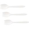 Boardwalk SPORK Mediumweight Polypropylene Cutlery, Spork, White (Case of 1000)(9″ (Pack of 3))