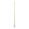 Boardwalk Spring Grip Metal Head Mop Handle for Most Mop Heads, Wood, 60″, Natural