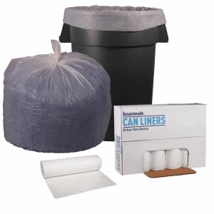 BOARDWALK, BWK4046EXH, LINER 40-45GAL .6MIL WHCT/100