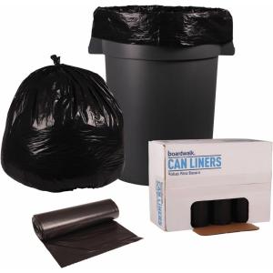 Boardwalk 521 Super Extra-Heavy Repro Can Liner, 40×46, 1.6 Mil, 45gal, Blk, 10 Bags per Roll (Case of 10 Rolls)(1 Count (Pack of 100))