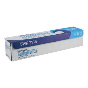 Boardwalk 7114 Premium Quality Aluminum Foil Roll, 18″ x 500 ft, 16 Micron Thickness, Silver