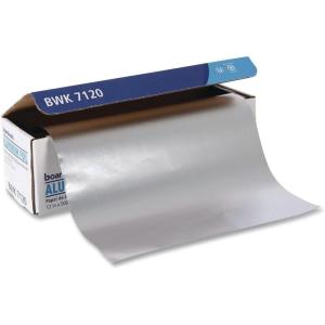 Boardwalk BWK 7120 500′ Length, 12″ Width, 20 Micron Thickness Heavy-Duty Aluminum Foil Roll