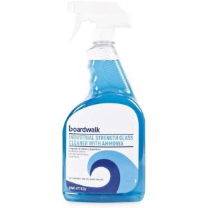 Boardwalk BWK47112AEA 32 oz. Spray Bottle Industrial Strength Trigger Glass Cleaner with Ammonia