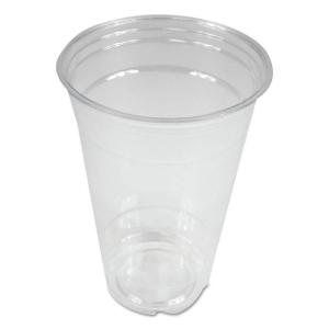 Boardwalk Clear Plastic Cold Cups, 20 oz, PET, 50 Cups/Sleeve, 20 Sleeves/Carton